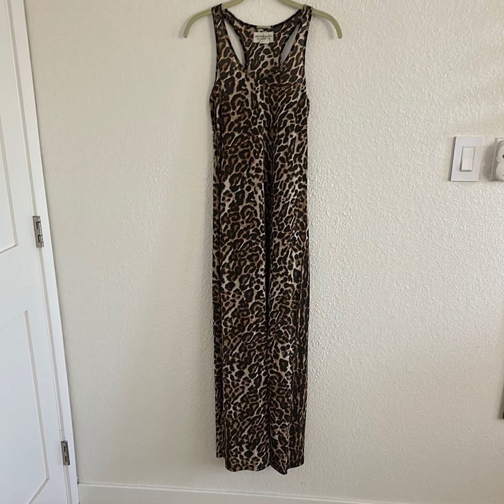 Leopard Print Sleeveless Jumpsuit